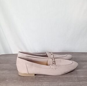 Lulus Molly Lynn 2 Taupe Suede Loafer Flats Size 10